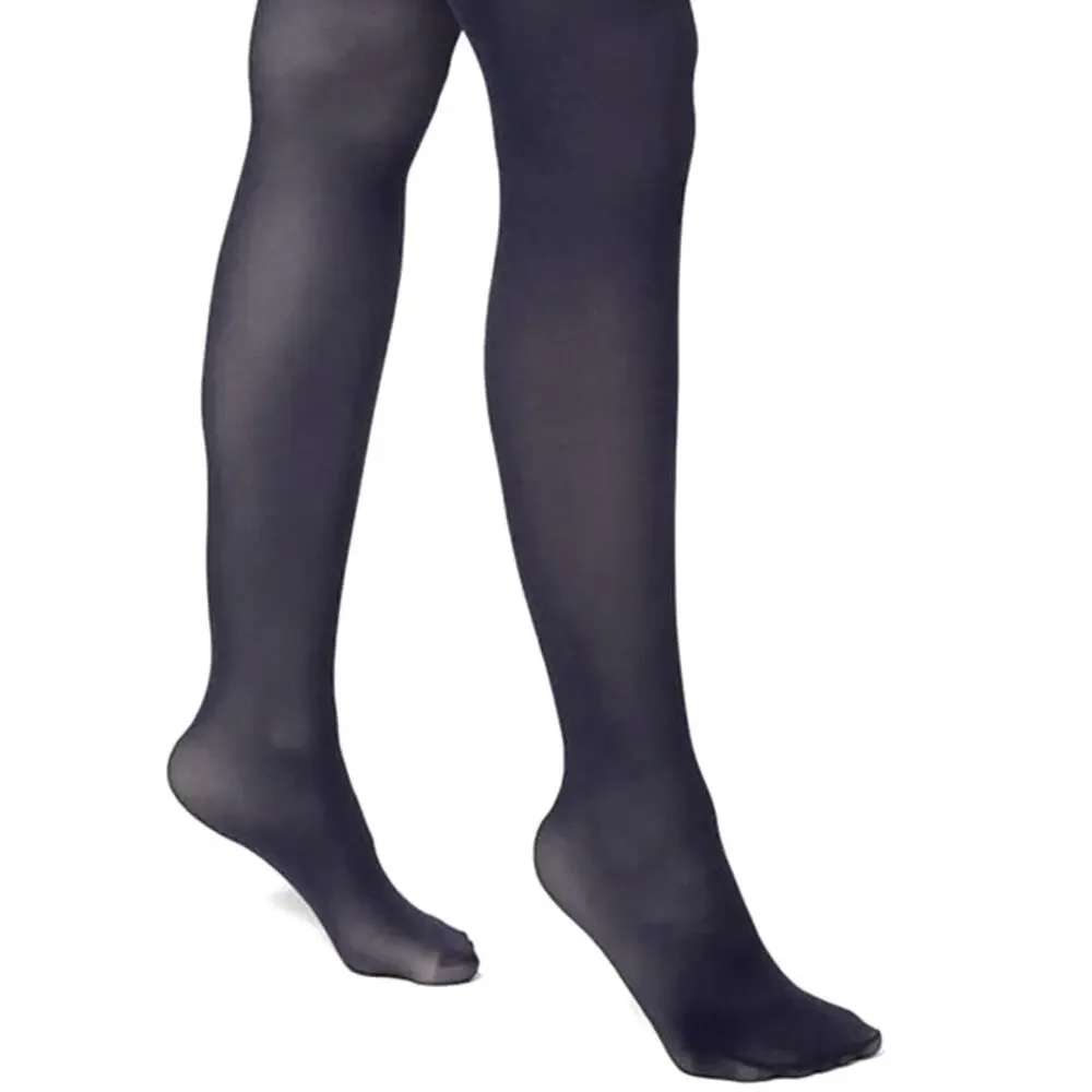 Luxury NAVY Sheer to Waist Tights MEDIUM B.ella 70 Denier Italian Microfiber NWT